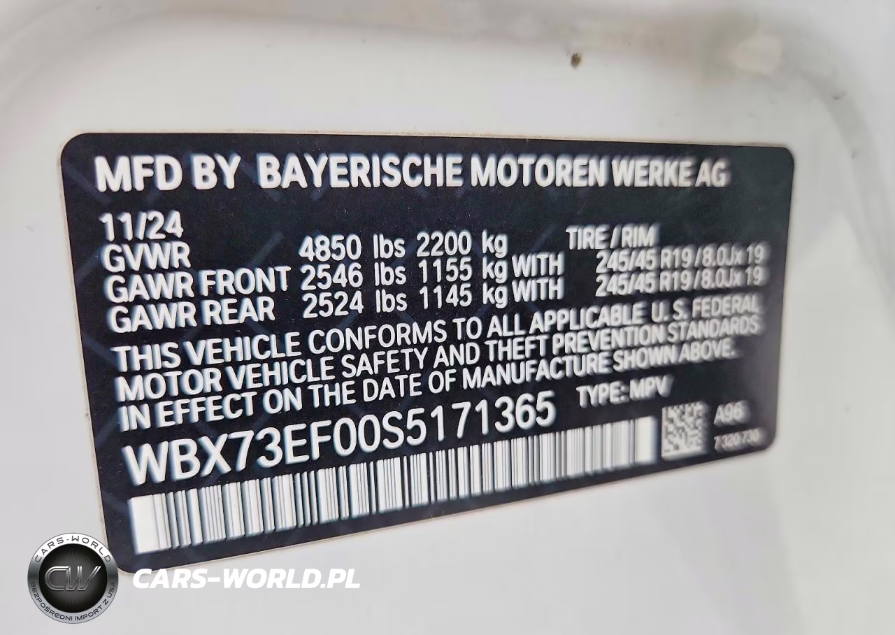 2025 BMW X1 xDrive28I VIN:WBX73EF00S5171365 - 13