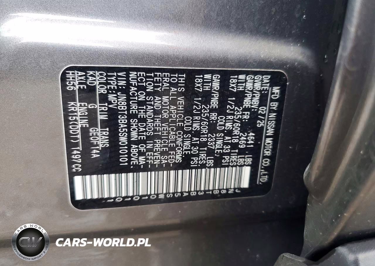 2025 Nissan Rogue Sv VIN:JN8BT3BA5SW010101 - 13