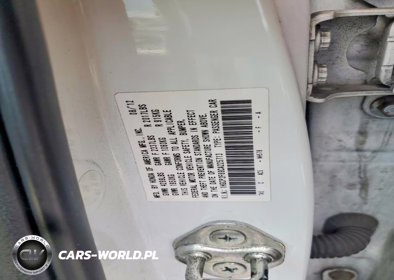 2012 Honda Accord Se VIN:1HGCP2F69CA225713 - 12