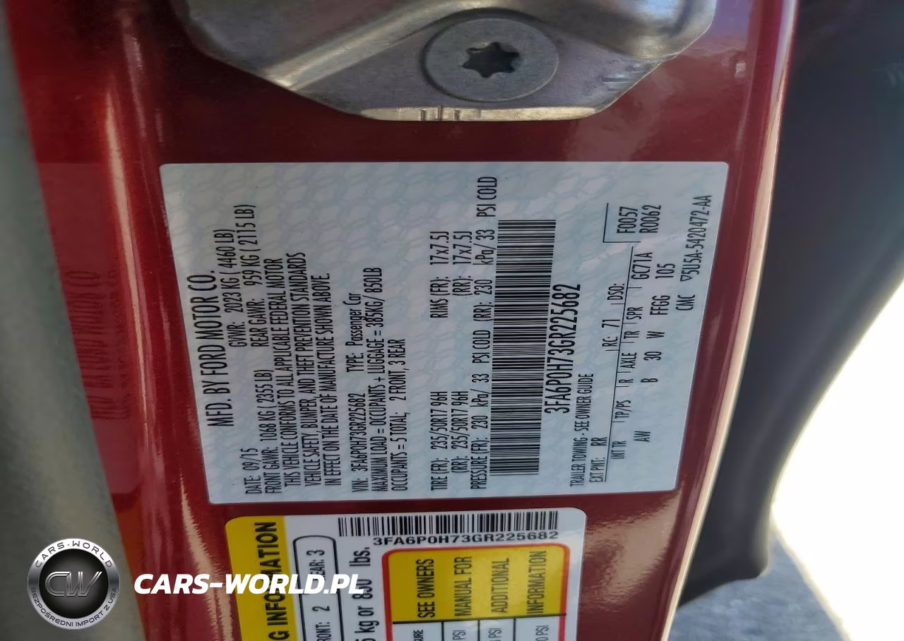 2016 Ford Fusion Se VIN:3FA6P0H73GR225682 - 12