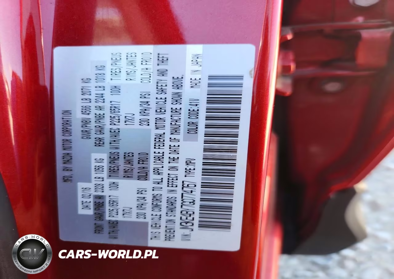 2016 Mazda Cx-5 Sport VIN:JM3KE4BY7G0774767 - 13