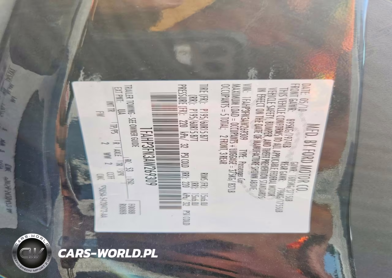 2010 Ford Focus Se VIN:1FAHP3FN3AW269309 - 12