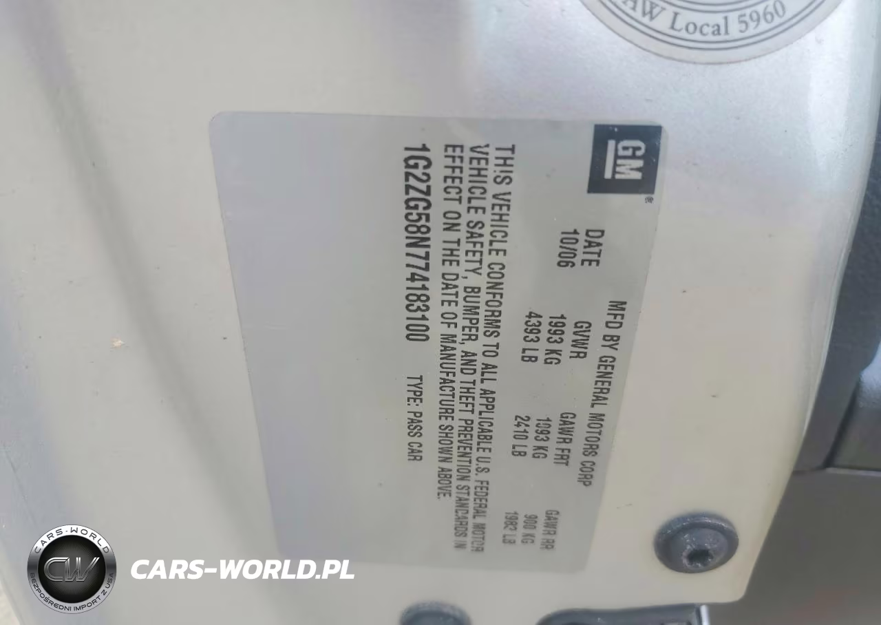 2007 Pontiac G6 Base VIN:1G2ZG58N774183100 - 12
