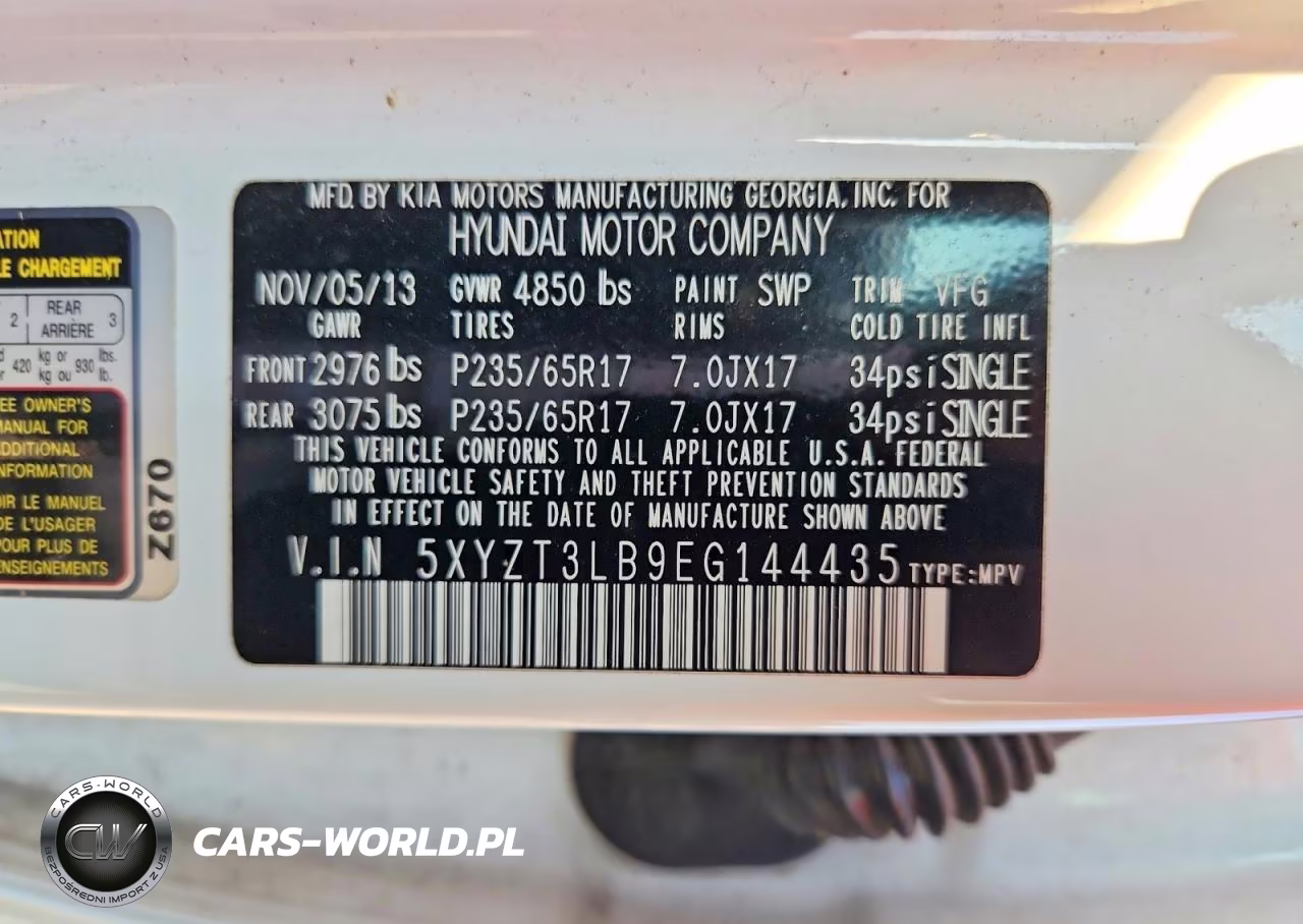 2014 Hyundai Santa Fe Sport 2.4L VIN:5XYZT3LB9EG144435 - 13