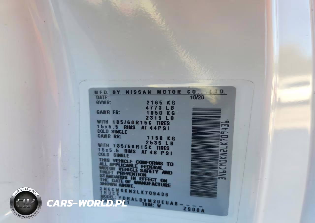 2020 Nissan Nv200 S VIN:3N6CM0KN2LK709436 - 12