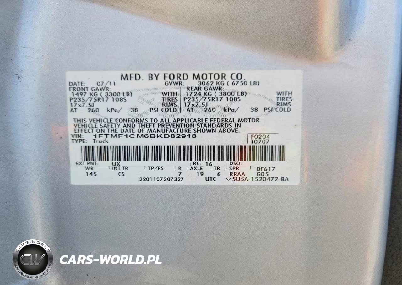 2011 Ford F150 VIN:1FTMF1CM6BKD82918 - 12