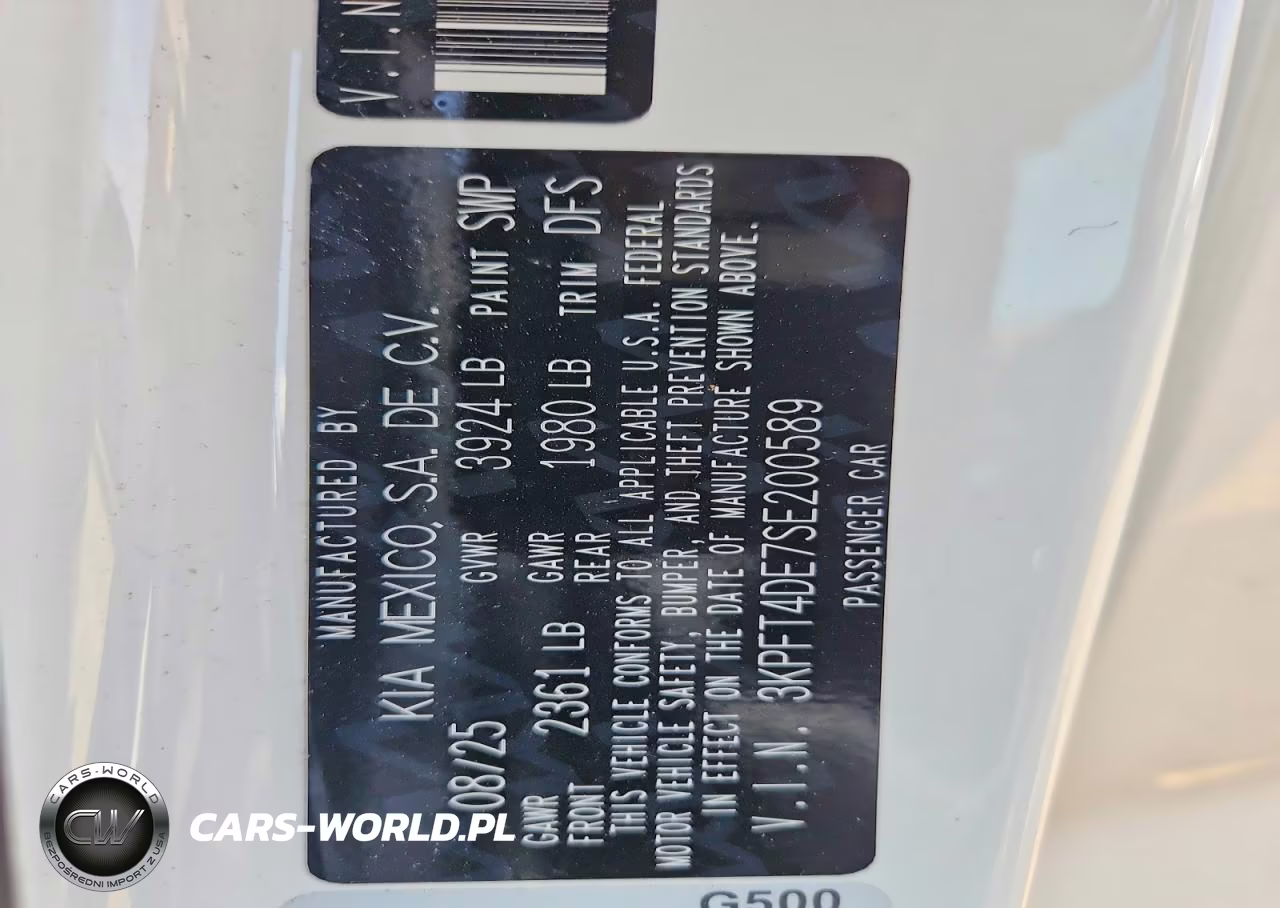 2025 Kia K4 Lxs VIN:3KPFT4DE7SE200589 - 13
