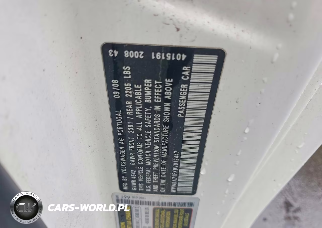 2009 Volkswagen Eos Turbo VIN:WVWBA71FX9V012447 - 12