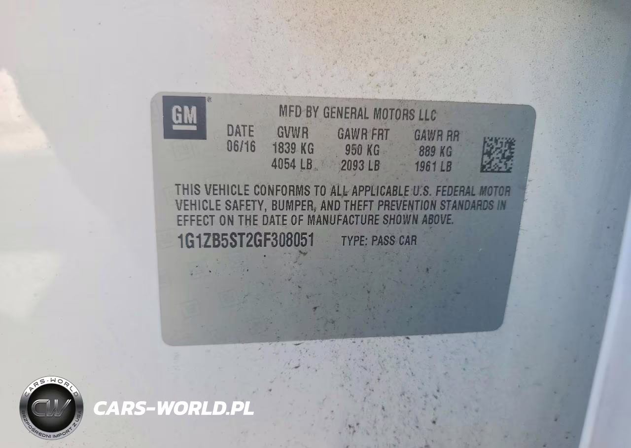 2016 Chevrolet Malibu Ls VIN:1G1ZB5ST2GF308051 - 12