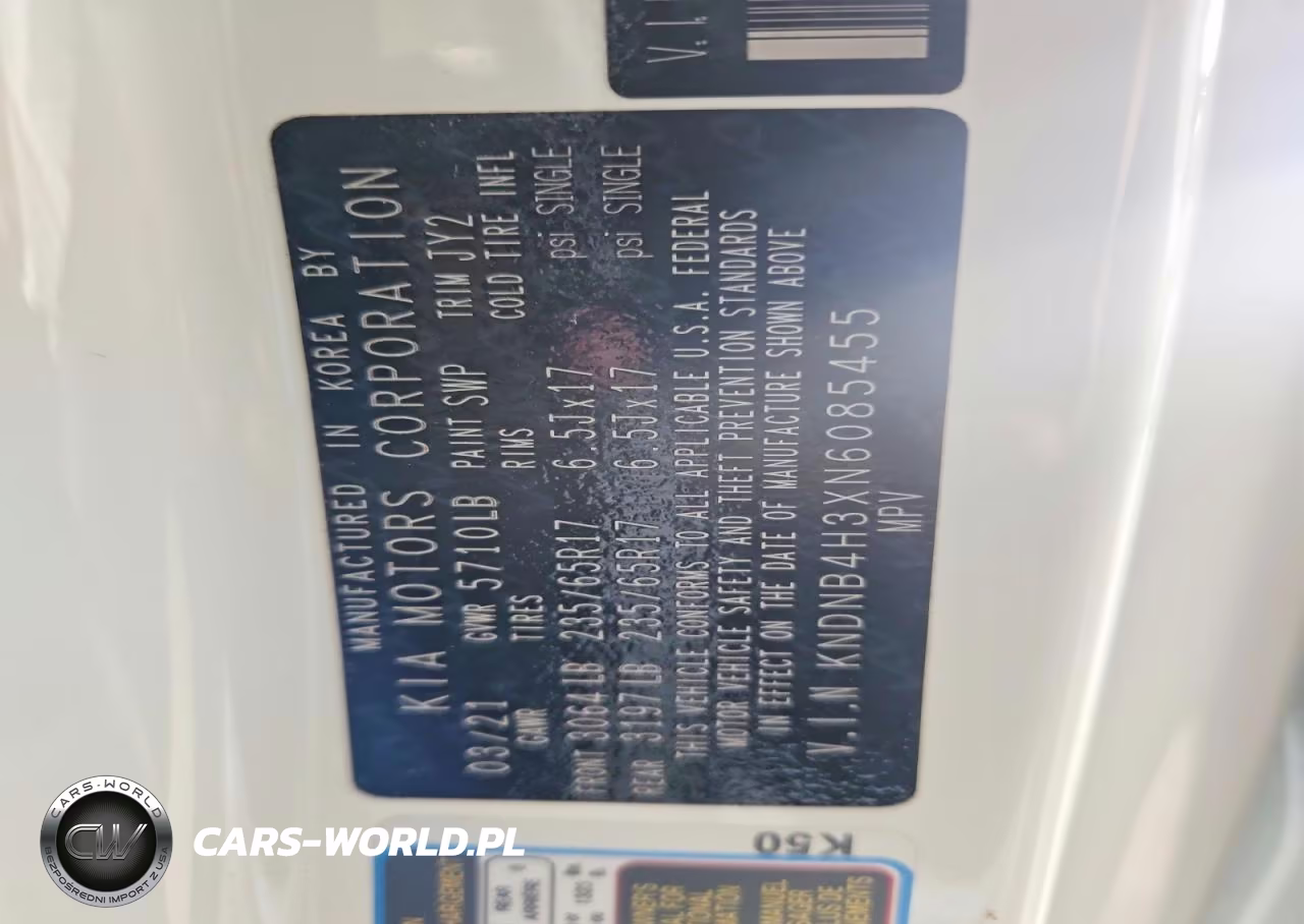 2022 Kia Carnival Lx VIN:KNDNB4H3XN6085455 - 14