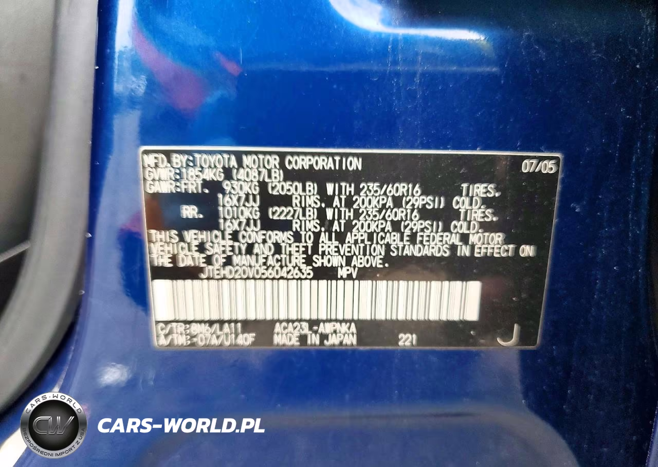 2005 Toyota Rav4 Base VIN:JTEHD20V056042635 - 13