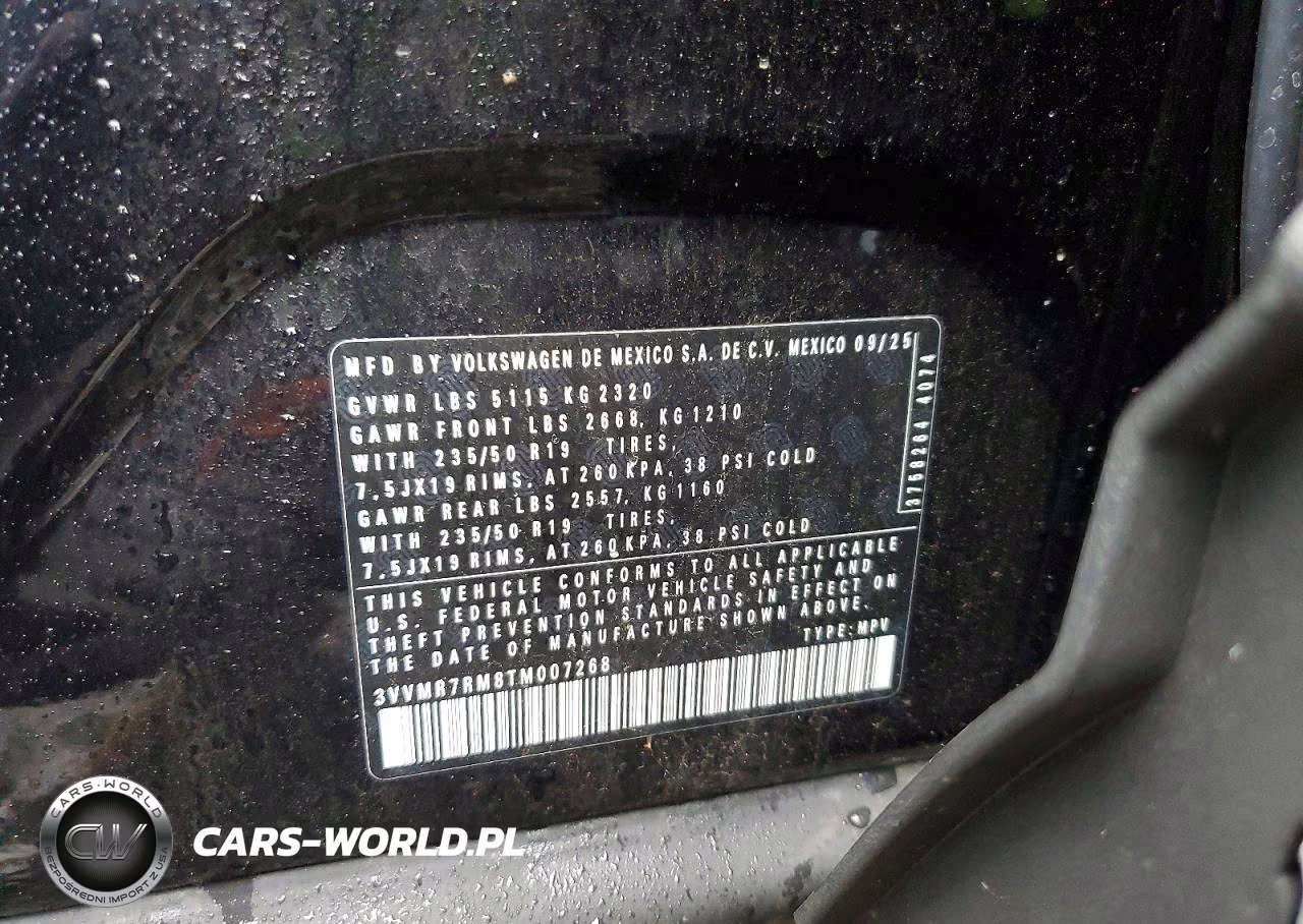 2026 Volkswagen Tiguan Se VIN:3VVMR7RM8TM007268 - 13