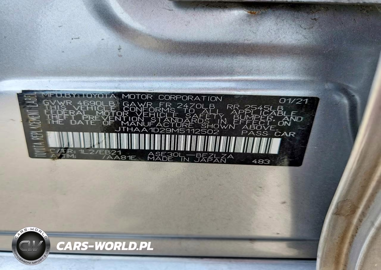2021 Lexus Is 300 VIN:JTHAA1D29M5112502 - 12