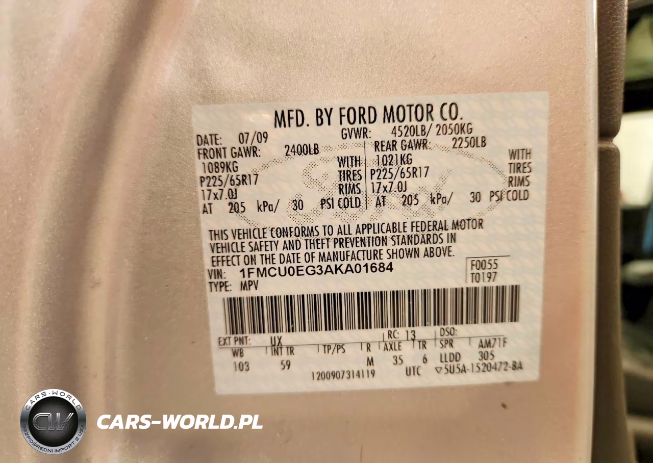 2010 Ford Escape Limited VIN:1FMCU0EG3AKA01684 - 12
