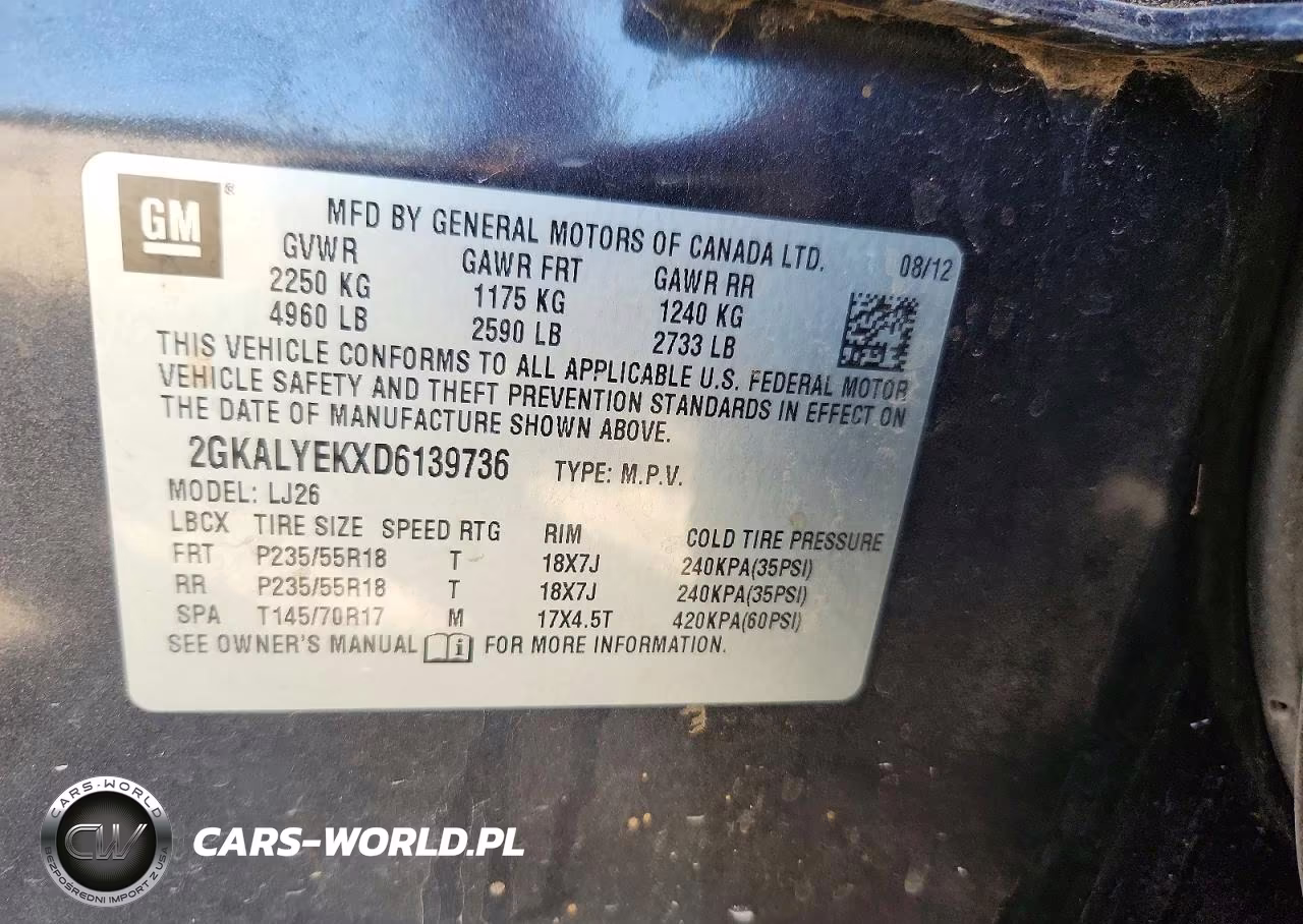 2013 GMC Terrain Denali VIN:2GKALYEKXD6139736 - 12