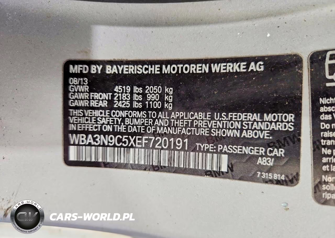 2014 BMW 428 Xi VIN:WBA3N9C5XEF720191 - 12