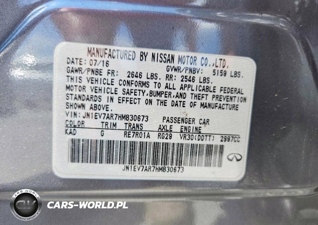 2017 Infiniti Q50 Premium VIN:JN1EV7AR7HM830673 - 13