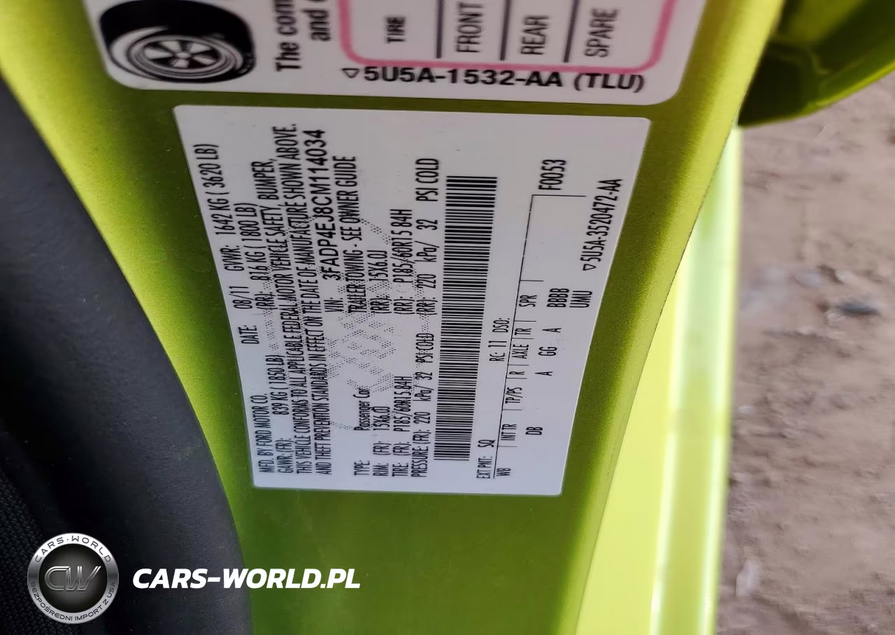 2012 Ford Fiesta Se VIN:3FADP4EJ8CM114034 - 12