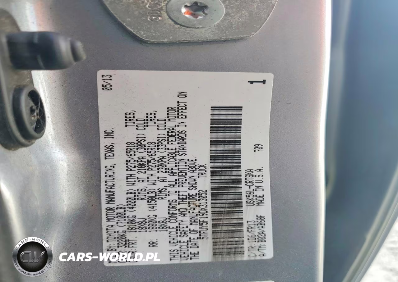 2013 Toyota Tundra Double Cab Sr5 VIN:5TFUY5F19DX313052 - 12