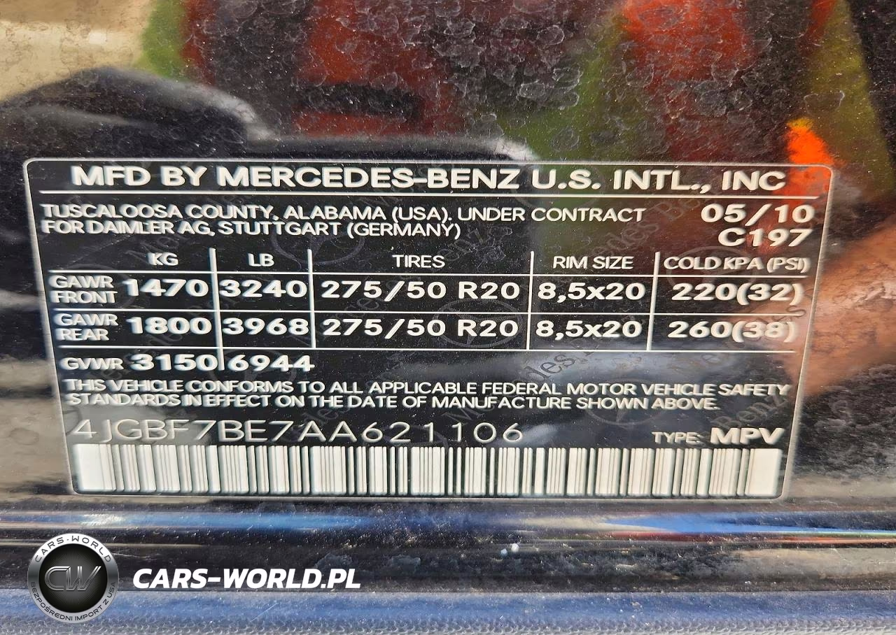 2010 Mercedes-Benz Gl 450 4Matic VIN:4JGBF7BE7AA621106 - 13