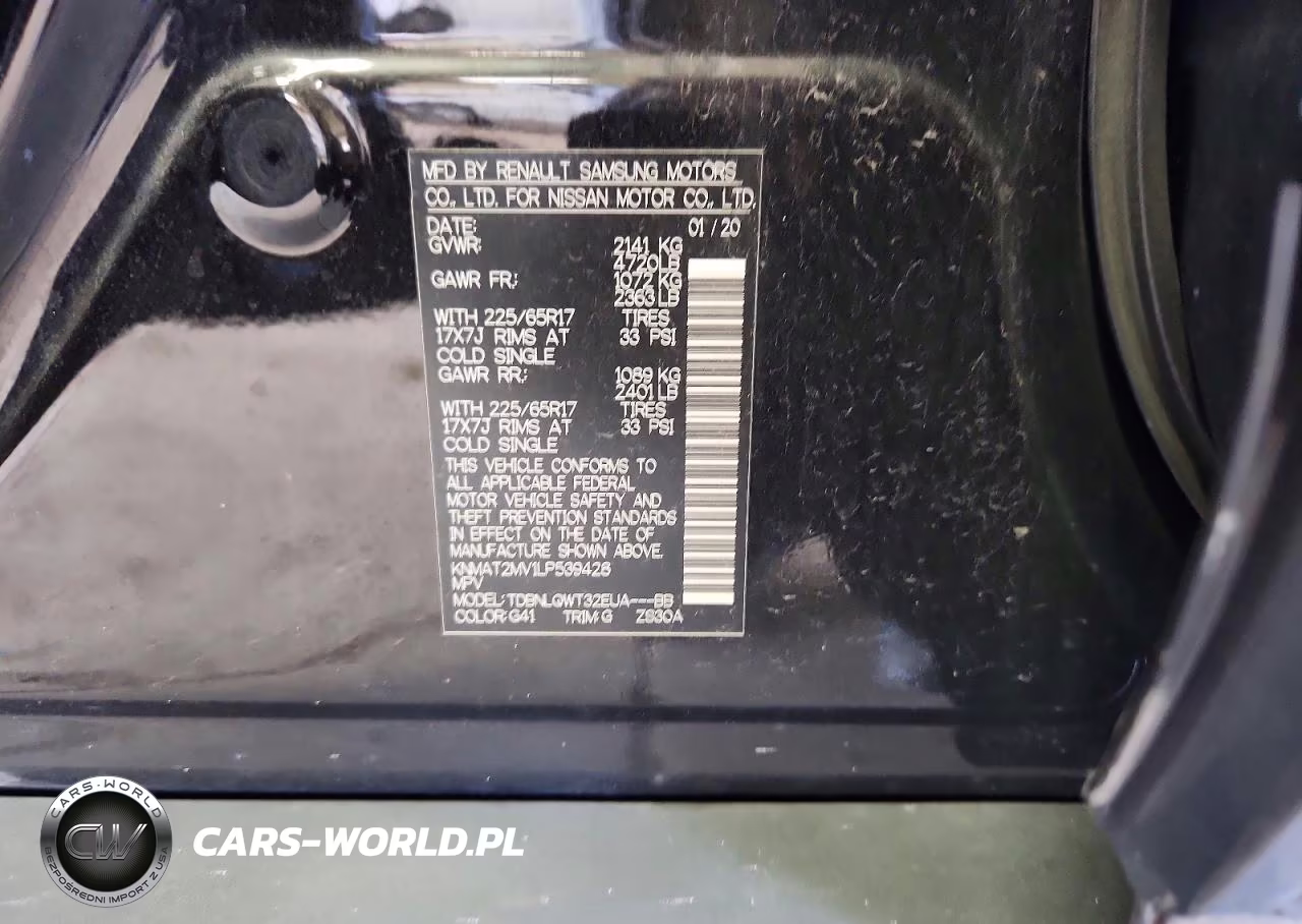 2020 Nissan Rogue Sv VIN:KNMAT2MV1LP539428 - 13