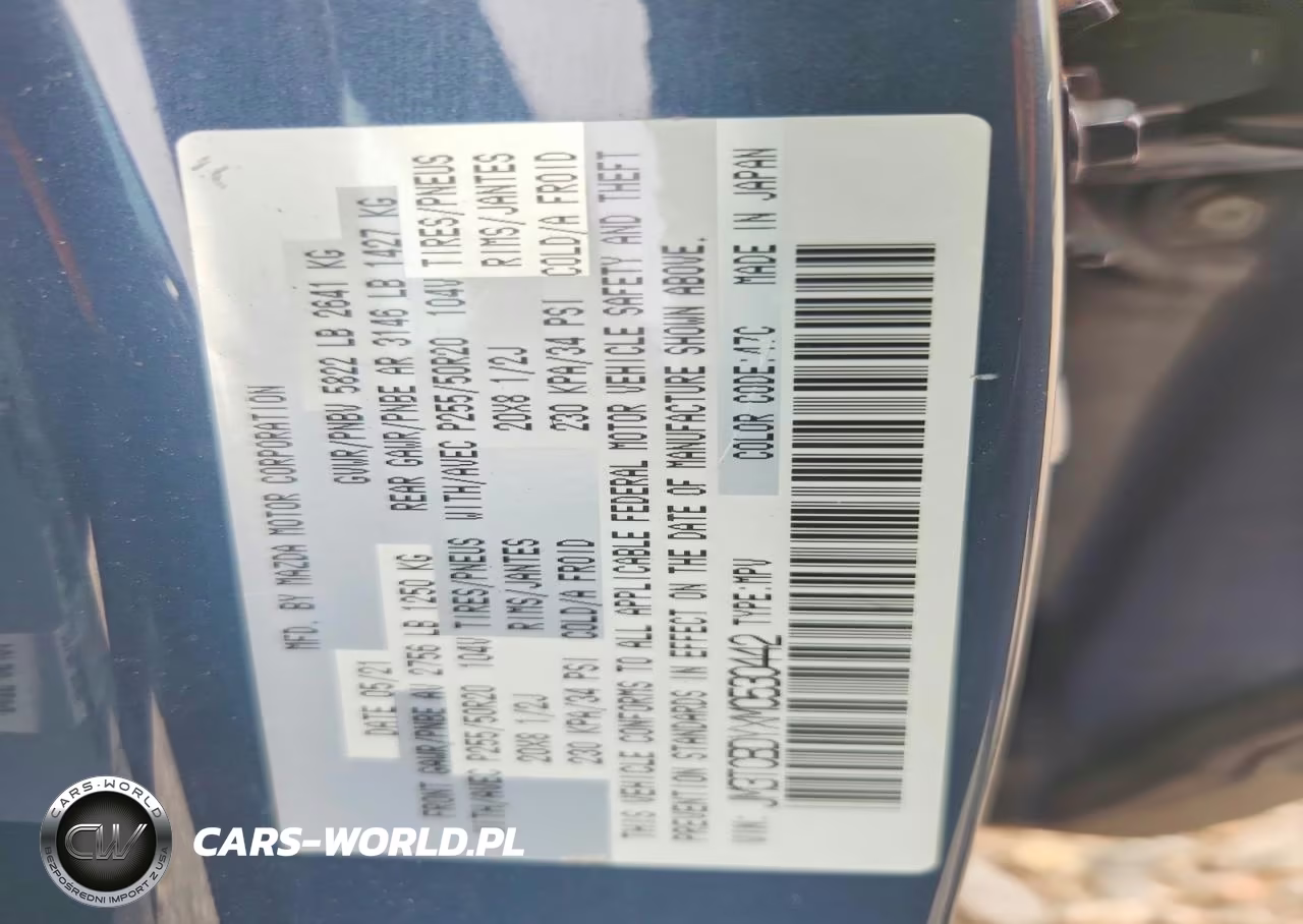2021 Mazda Cx-9 Grand Touring VIN:JM3TCBDYXM0530442 - 13