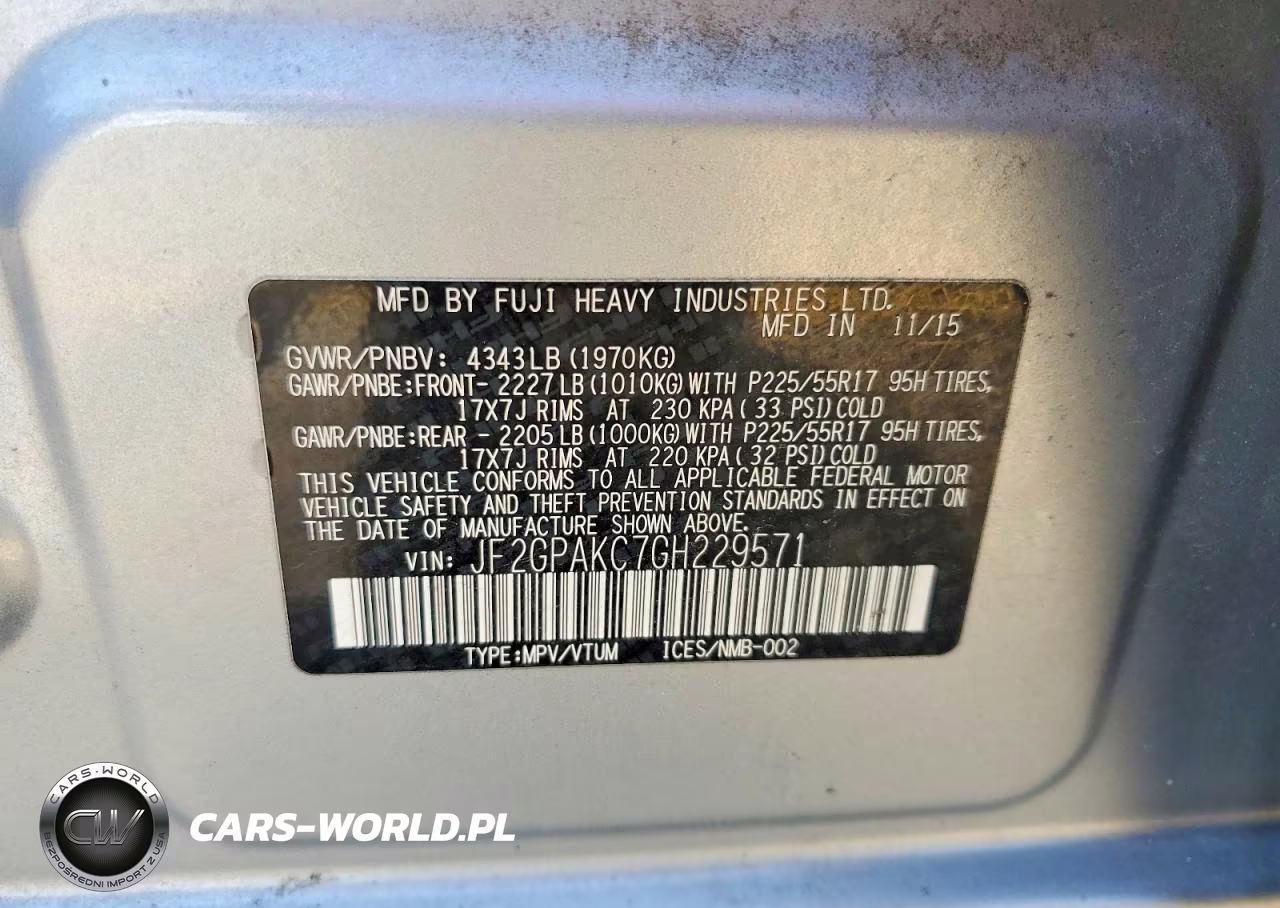 2016 Subaru Crosstrek Limited VIN:JF2GPAKC7GH229571 - 14