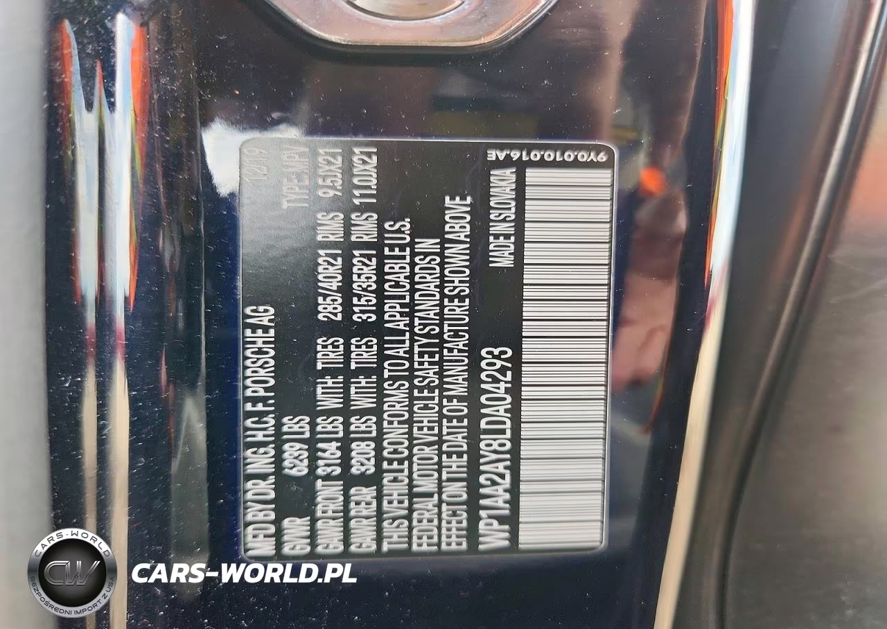 2020 Porsche Cayenne VIN:WP1AA2AY8LDA04293 - 12