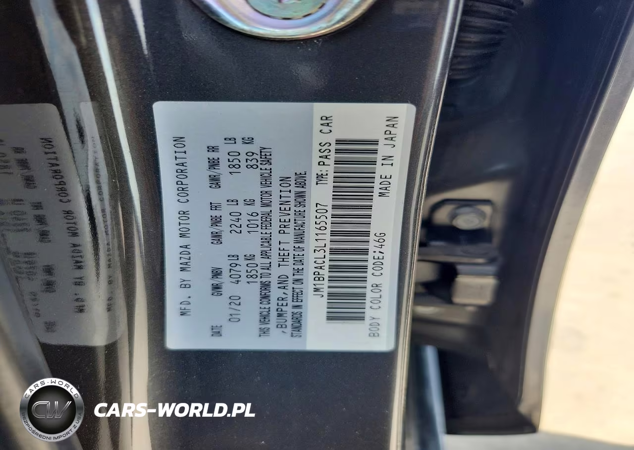 2020 Mazda 3 Select VIN:JM1BPACL3L1165507 - 12