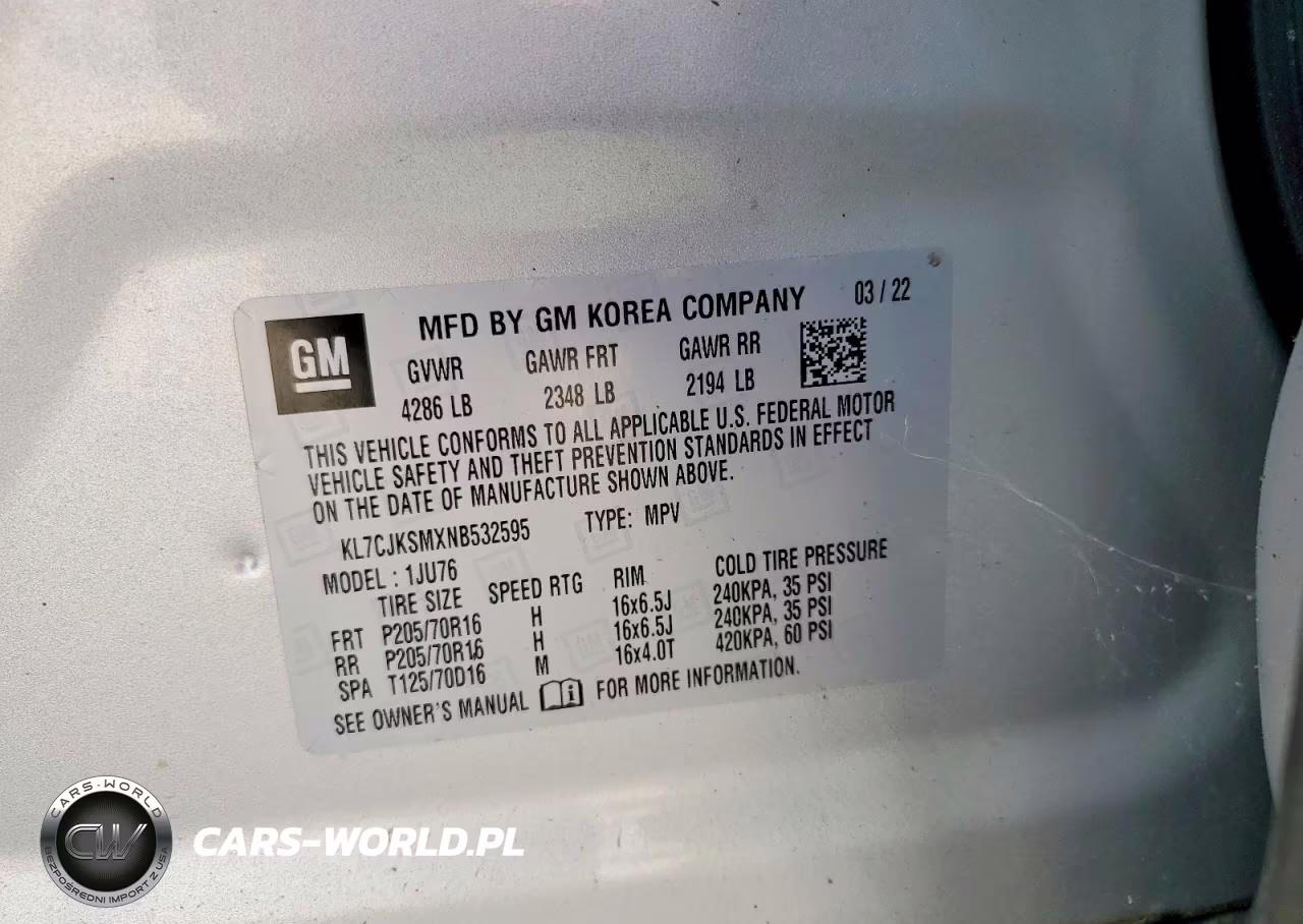 2022 Chevrolet Trax Ls VIN:KL7CJKSMXNB532595 - 13
