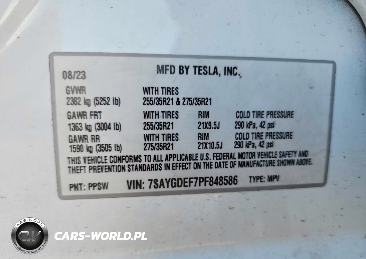 2023 Tesla Model Y VIN:7SAYGDEF7PF848586 - 12