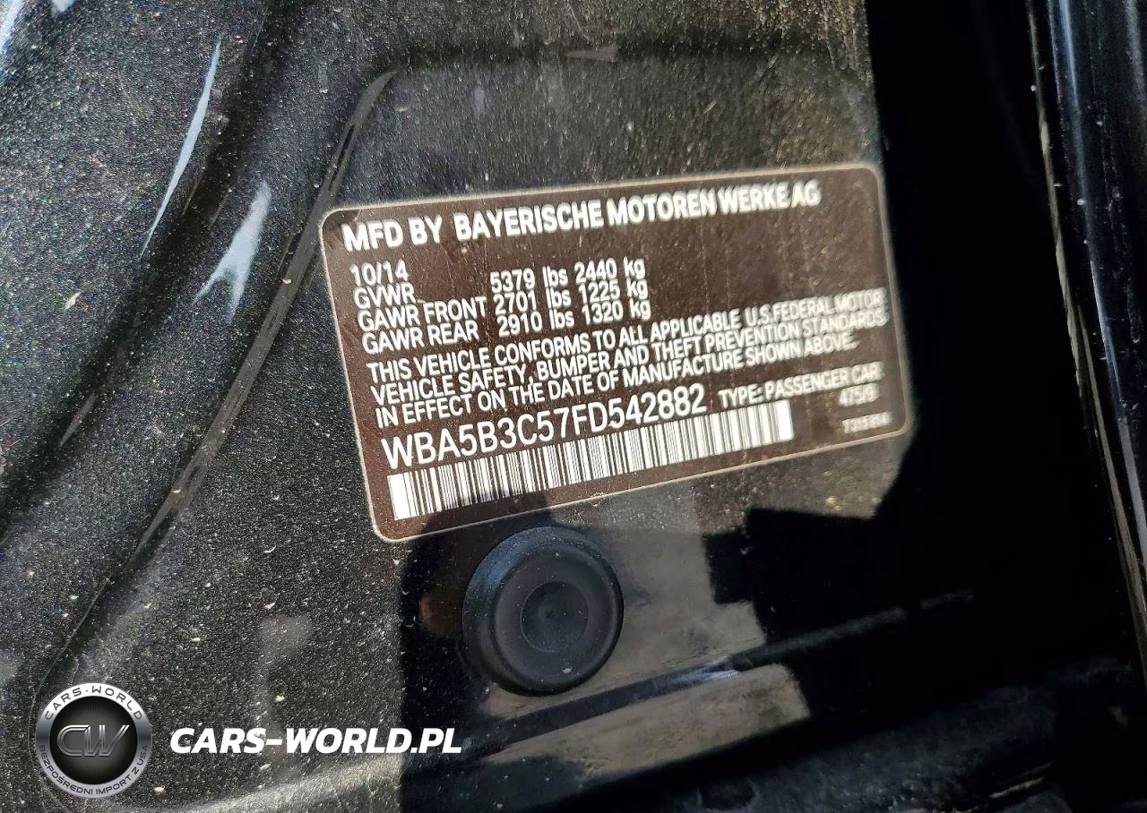 2015 BMW 535 Xi VIN:WBA5B3C57FD542882 - 13