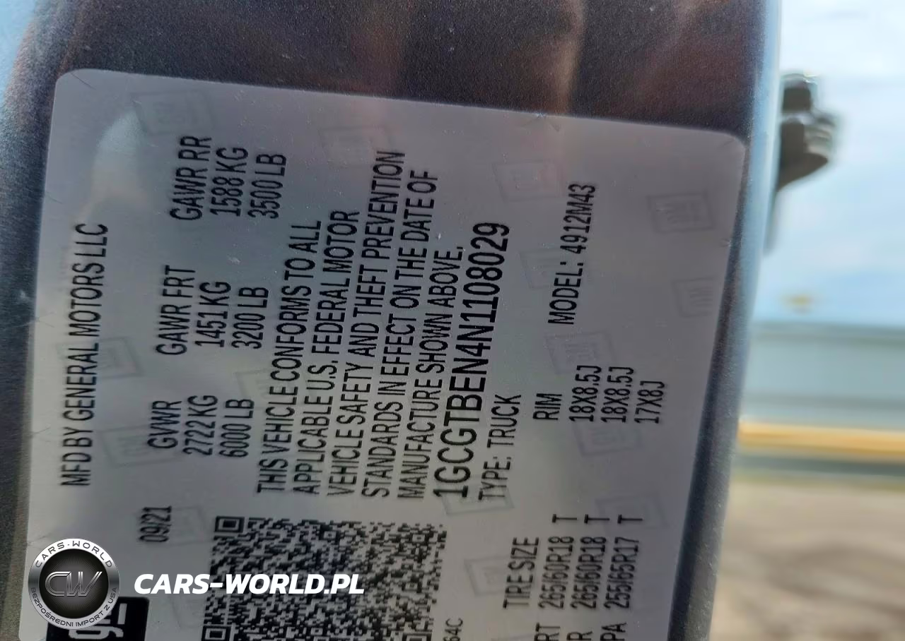 2022 Chevrolet Colorado VIN:1GCGTBEN4N1108029 - 14