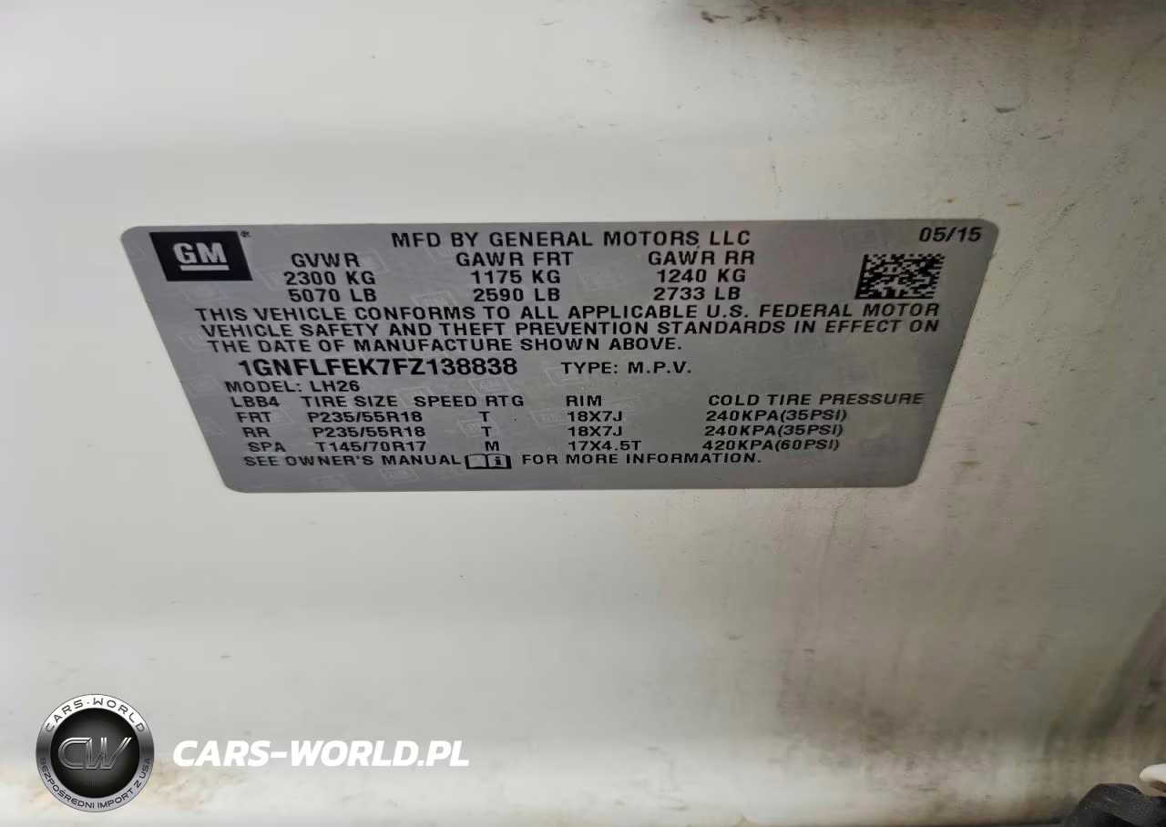 2015 Chevrolet Equinox Lt VIN:1GNFLFEK7FZ138838 - 13