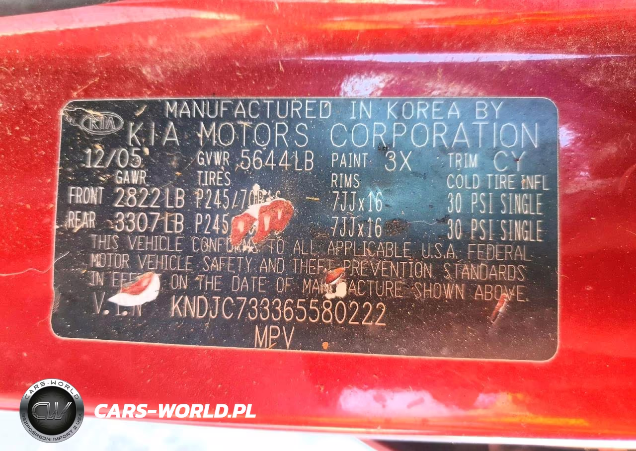 2006 Kia Sorento Lx VIN:KNDJC733365580222 - 13
