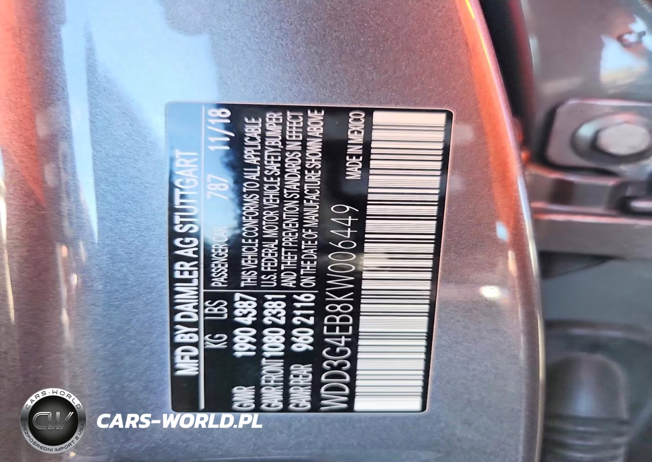 2019 Mercedes-Benz A220 VIN:WDD3G4EB8KW006449 - 12