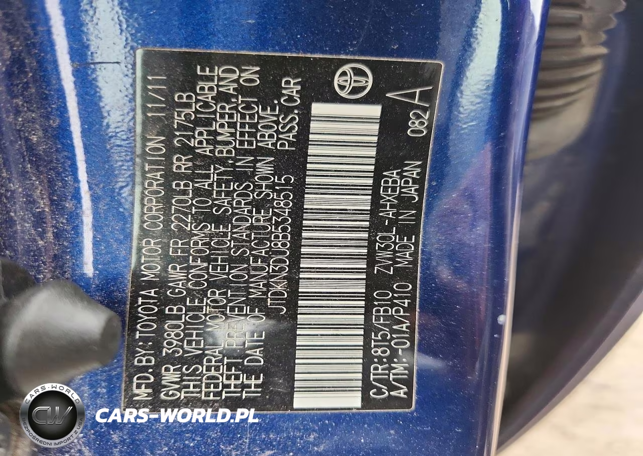 2011 Toyota Prius Three VIN:JTDKN3DU8B5348515 - 13