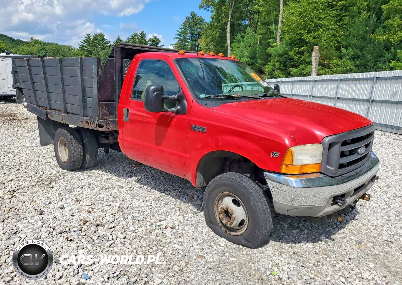 2001 Ford F350 Super Duty Dump Flatbed VIN:1FDWF37S91EC46675 - 4