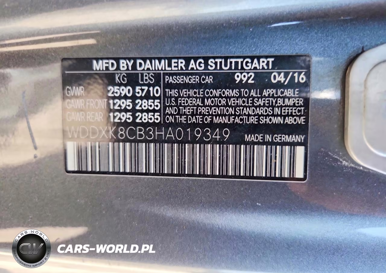 2017 Mercedes-Benz S 550 VIN:WDDXK8CB3HA019349 - 12