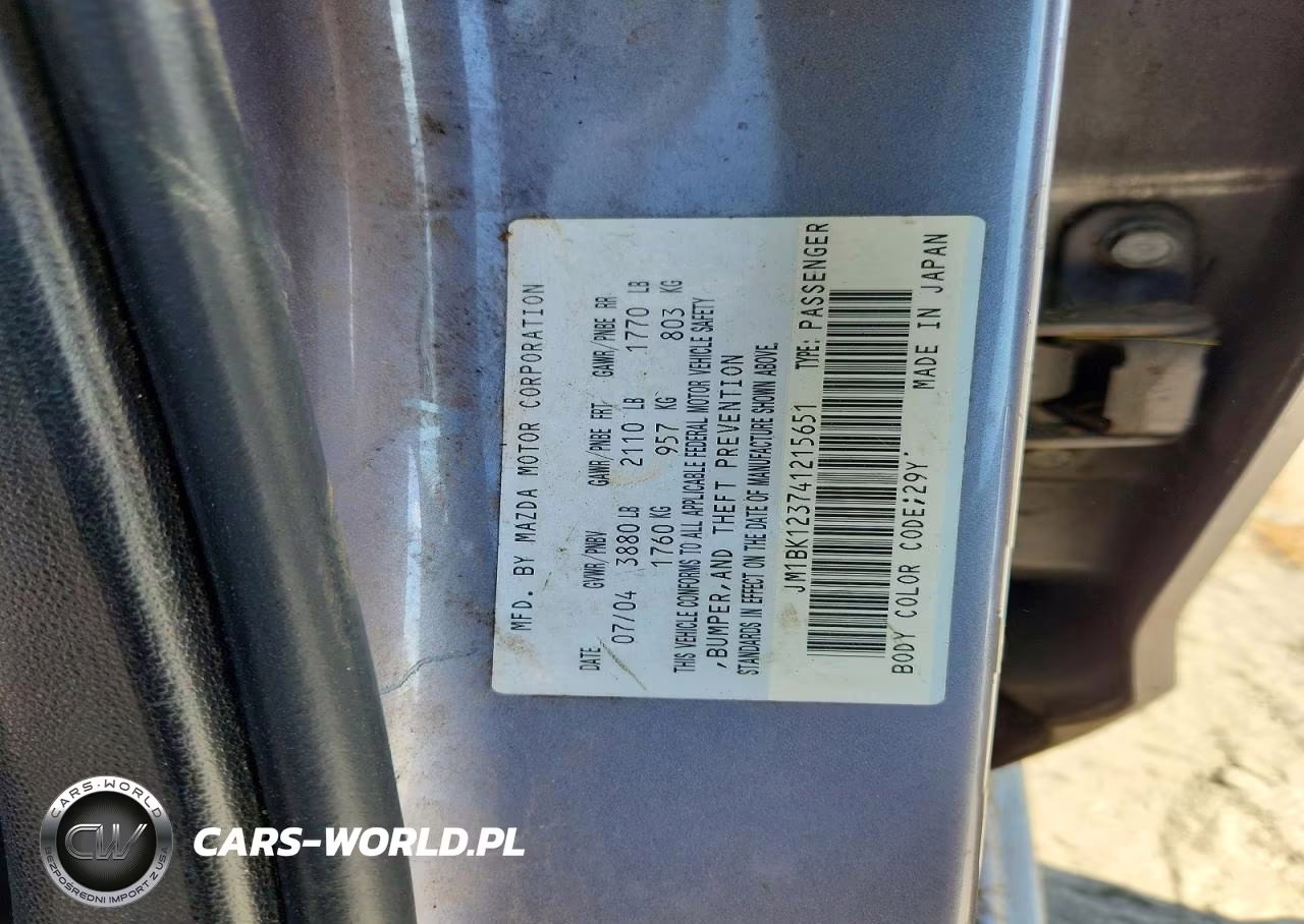 2004 Mazda 3 S VIN:JM1BK123741215651 - 13