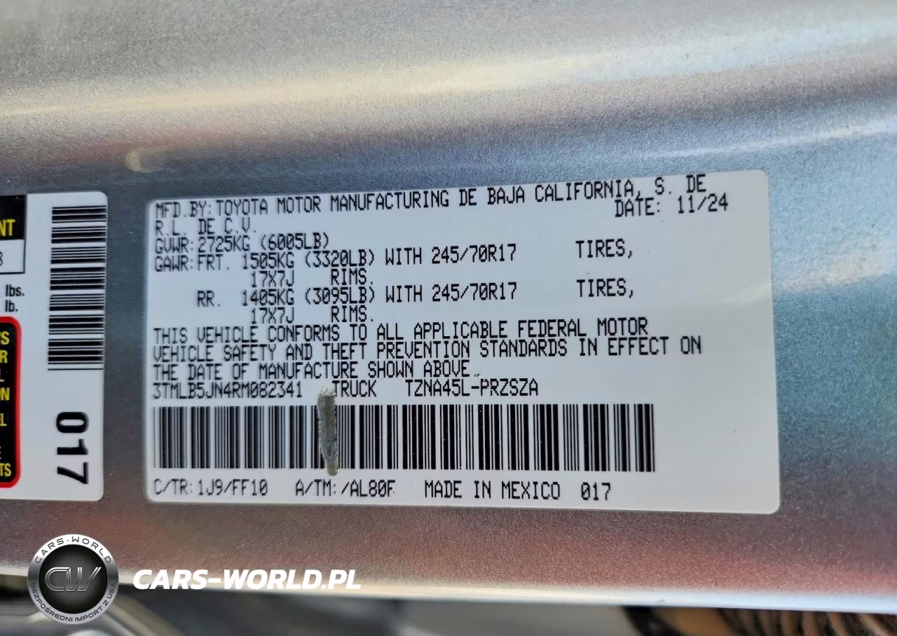 2024 Toyota Tacoma Sr5 VIN:3TMLB5JN4RM082341 - 12
