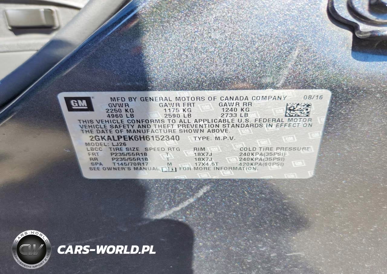 2017 GMC Terrain Slt VIN:2GKALPEK6H6152340 - 13