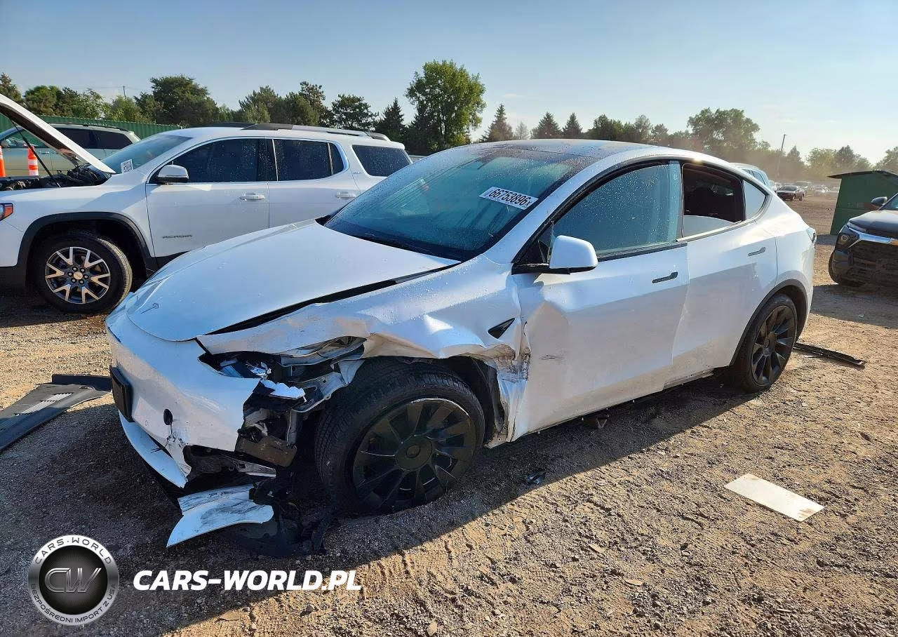 2022 Tesla Model Y VIN:7SAYGDEE4NA018570 - 1