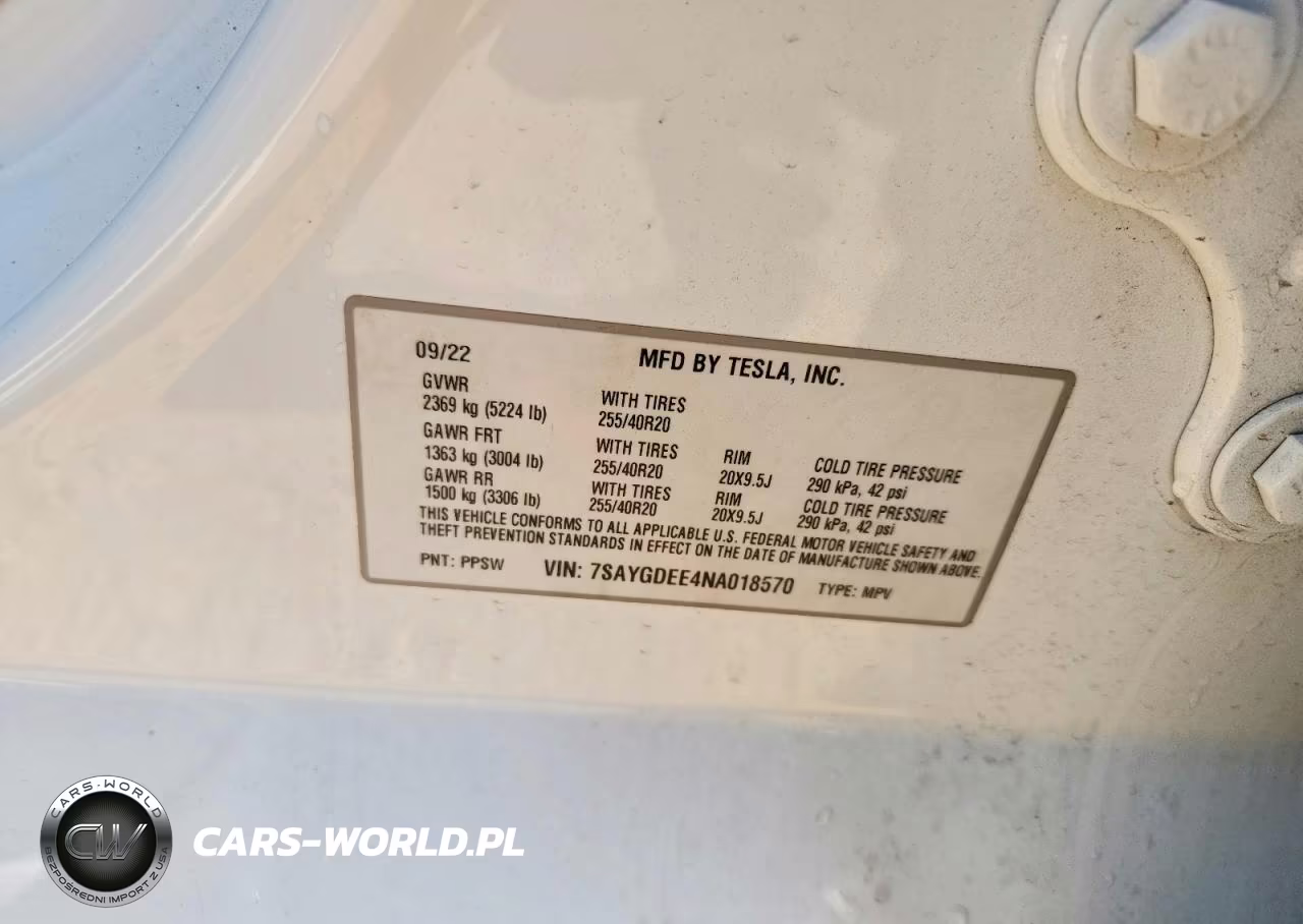 2022 Tesla Model Y VIN:7SAYGDEE4NA018570 - 13