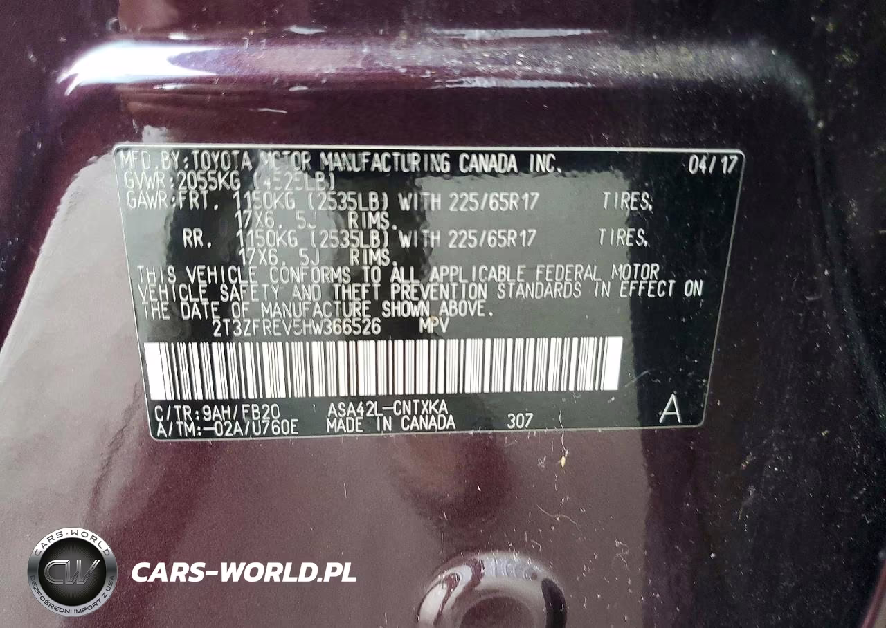 2017 Toyota Rav4 Le VIN:2T3ZFREV5HW366526 - 13
