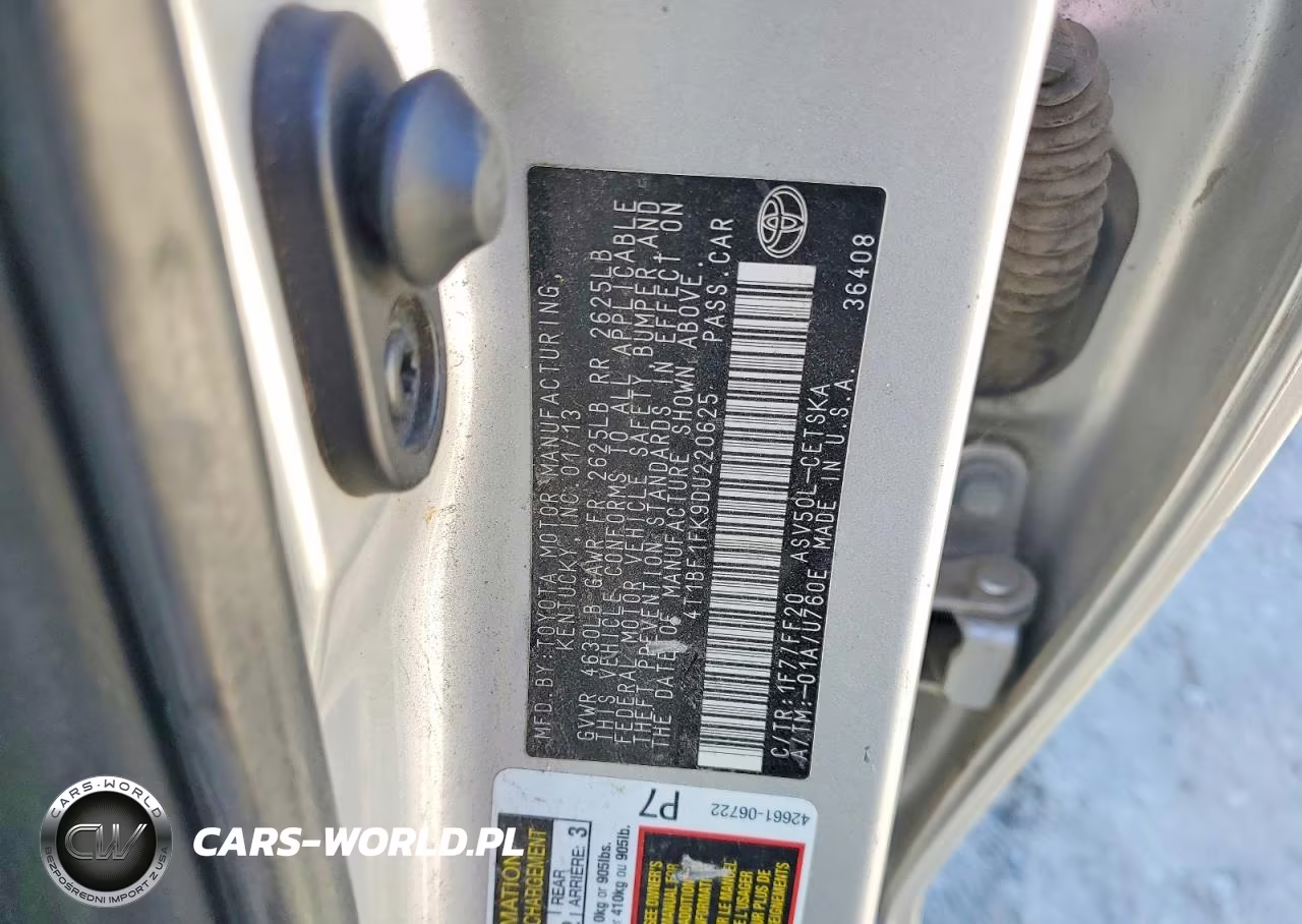 2013 Toyota Camry Se VIN:4T1BF1FK9DU220625 - 12