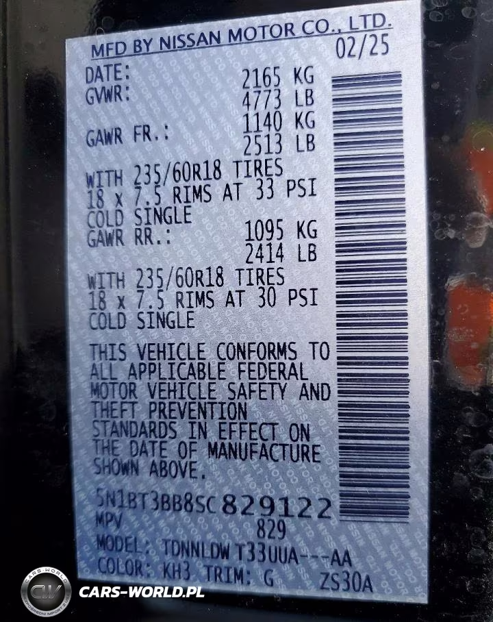 2025 Nissan Rogue Sv VIN:5N1BT3BB8SC829122 - 13