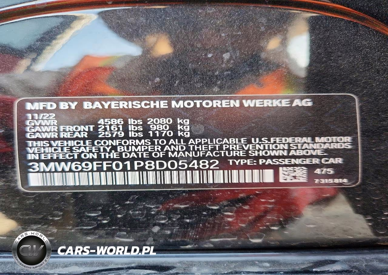 2023 BMW 330I VIN:3MW69FF01P8D05482 - 12