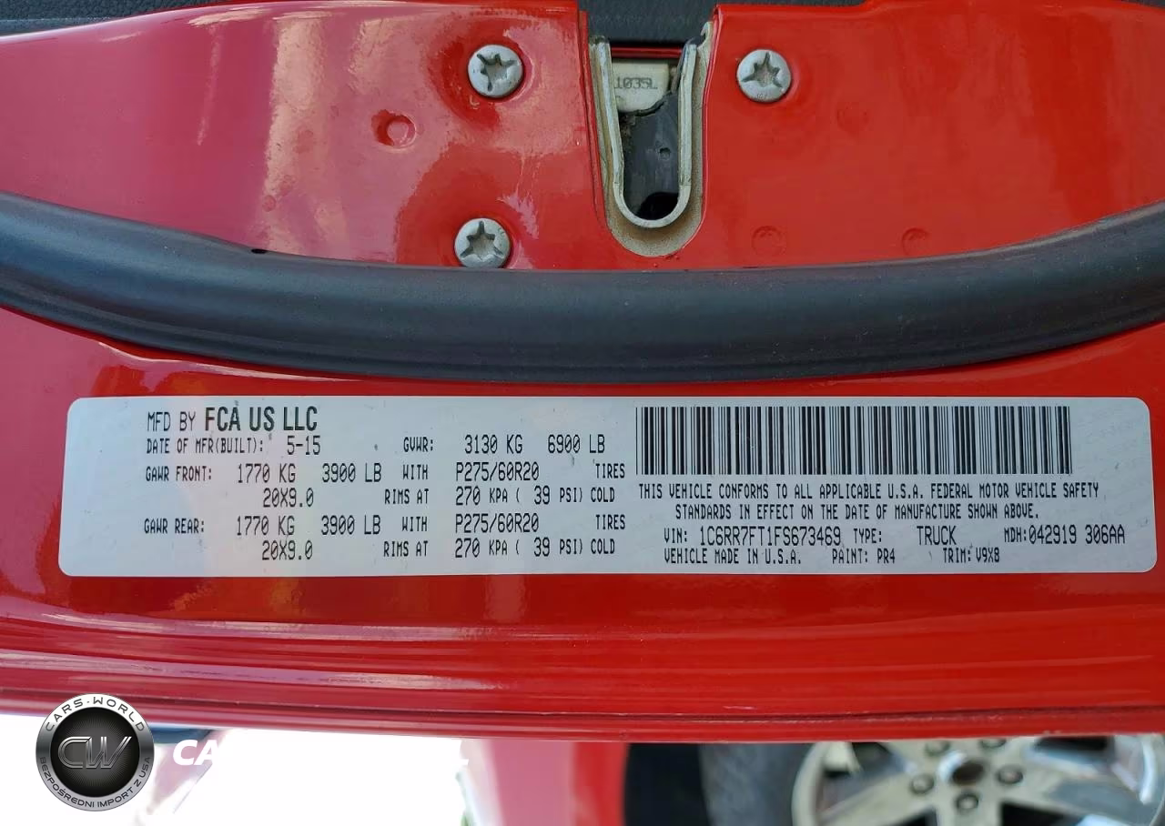2015 Ram 1500 St VIN:1C6RR7FT1FS673469 - 13