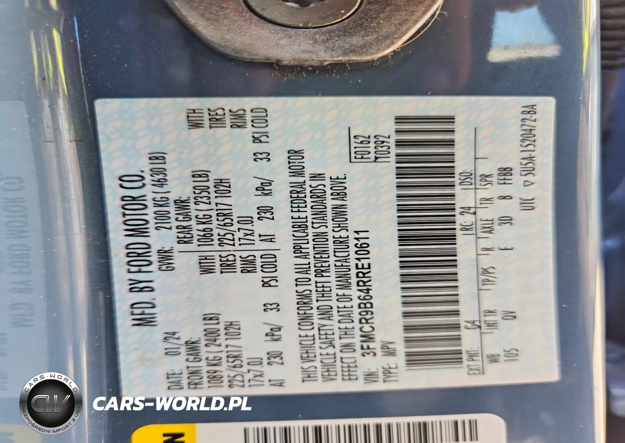 2024 Ford Bronco Sport Big Bend VIN:3FMCR9B64RRE10611 - 13